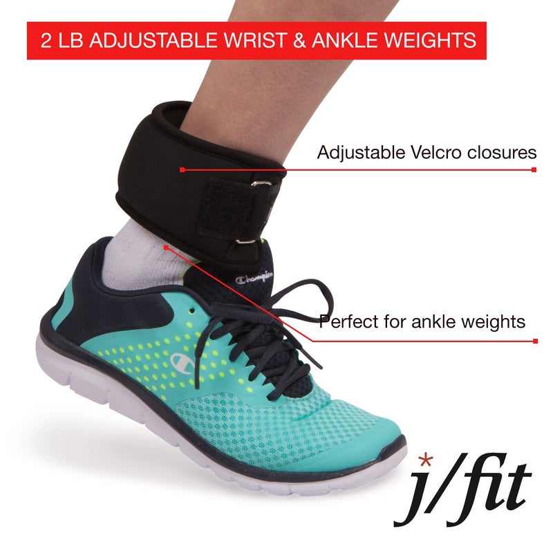 JFIT Adjustable Wrist Weights, Set of 2, 1 LB Each, Medium/Large - Image 4